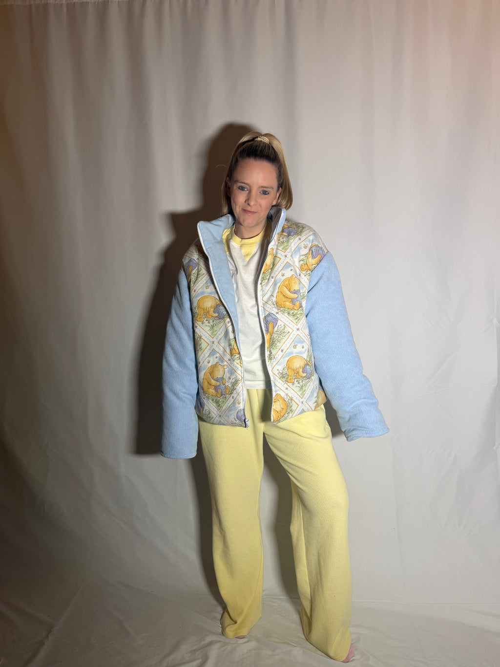 Time for Something Sweet • Vintage 1990s Winnie the Pooh Puffer Jacket