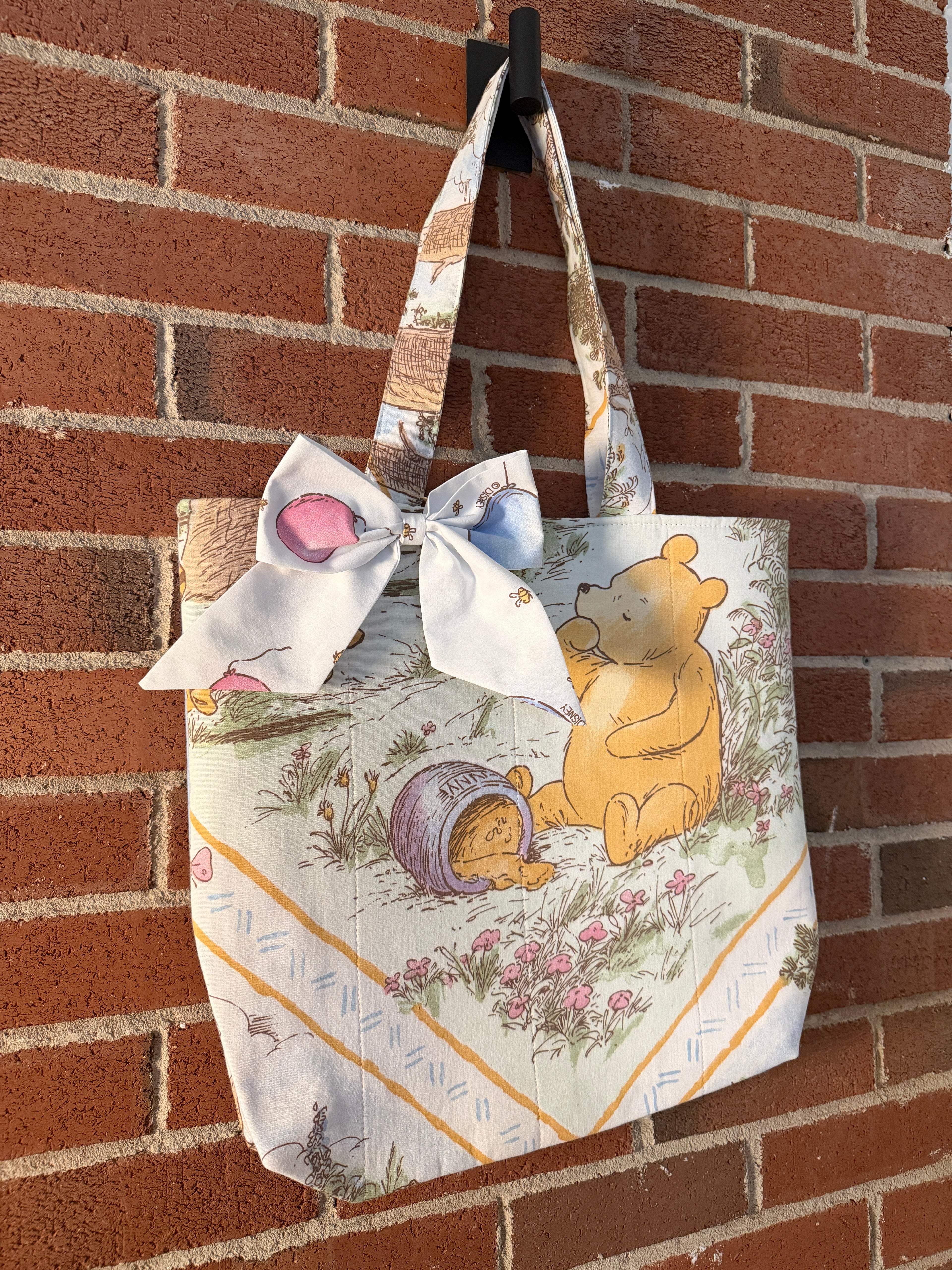 Hundred Acre Wood • Vintage Winnie the Pooh Quilted Tote Bag