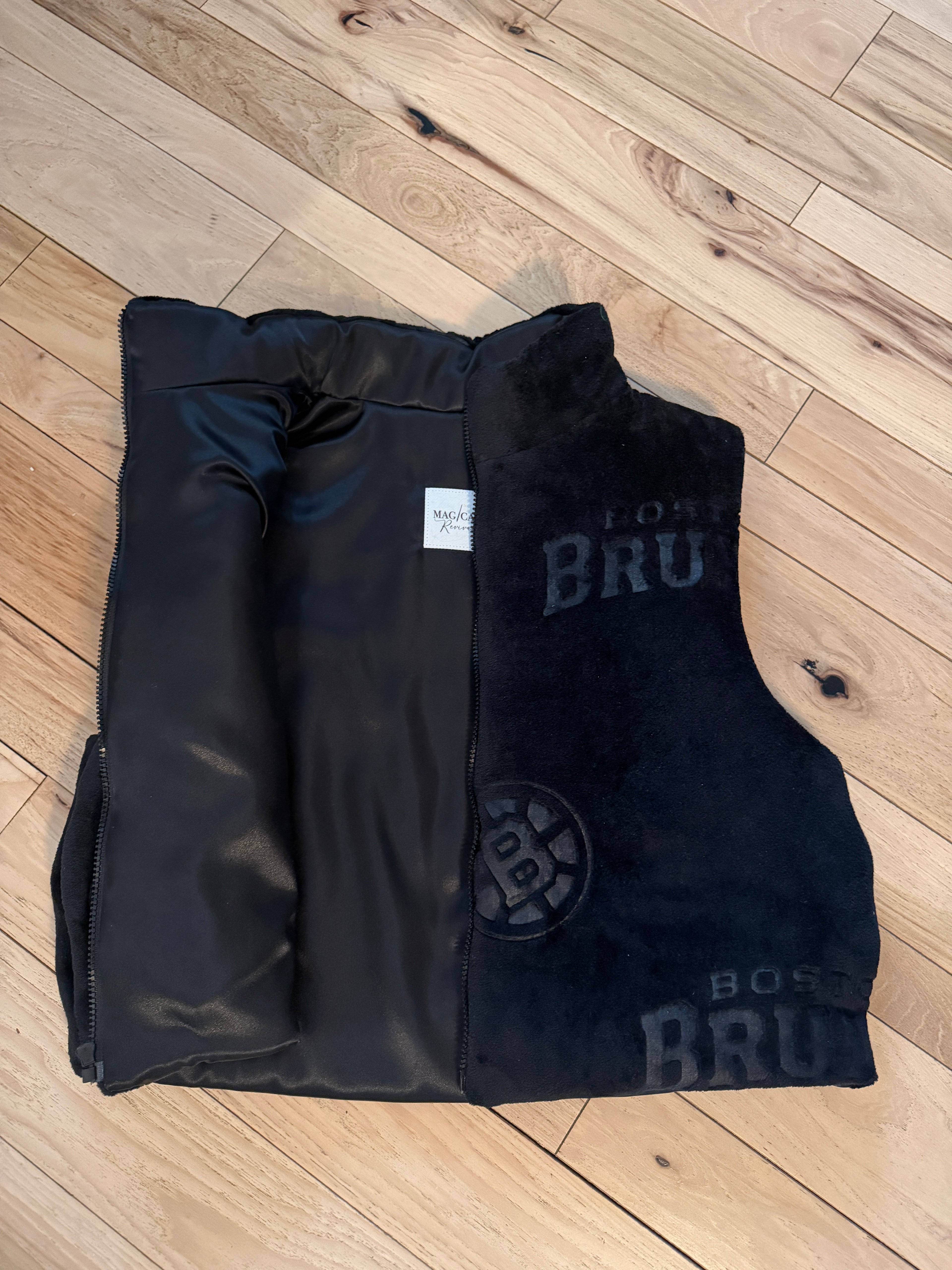 Bruins Blanket Puffer Vest - One-of-one