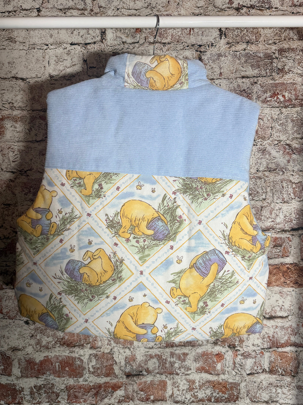 Time for Something Sweet • Vintage 1990s Winnie the Pooh Cropped Puffer Vest