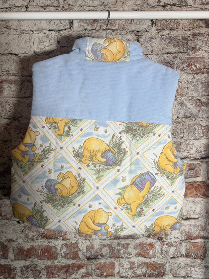 Time for Something Sweet • Vintage 1990s Winnie the Pooh Cropped Puffer Vest