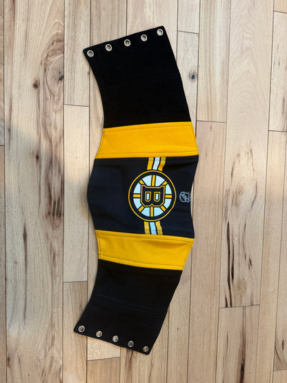 Upcycled Bruins Denim Corset Top