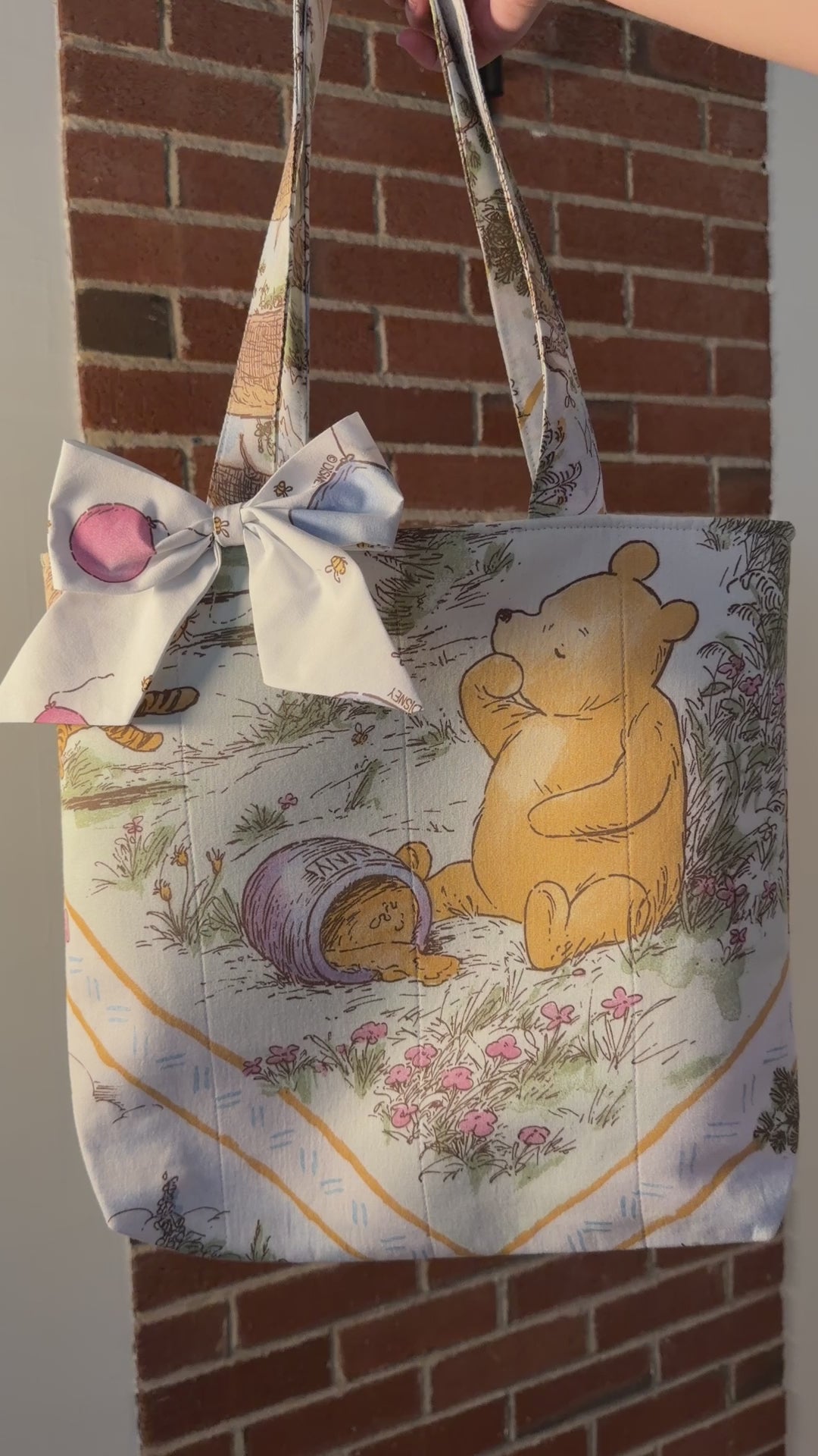 Hundred Acre Wood • Vintage Winnie the Pooh Quilted Tote Bag